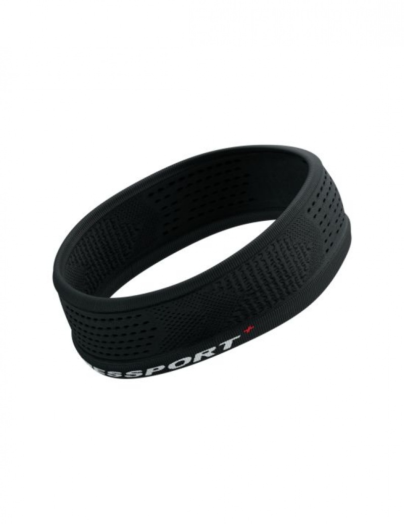 Compressport Thin Headband On/Off Accessoires Unisex Zwart | RZAMCB610