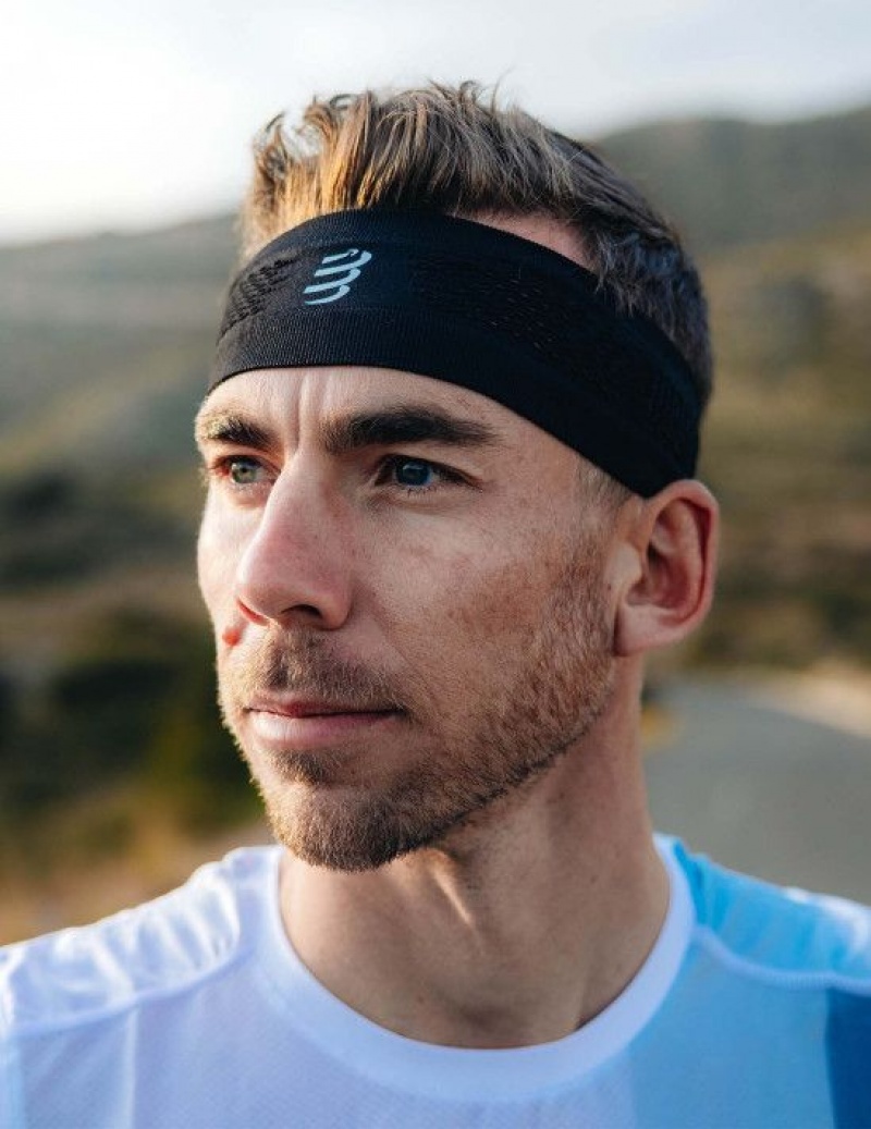 Compressport Thin Headband On/Off Accessoires Unisex Zwart | RZAMCB610