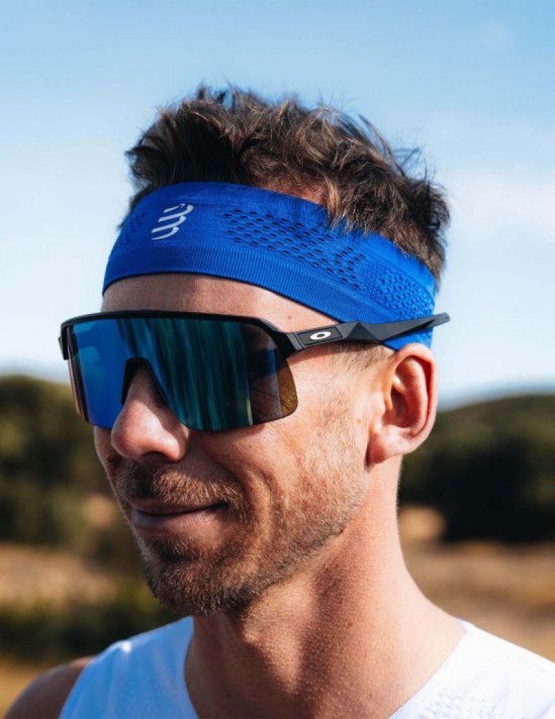 Compressport Thin Headband On/Off Accessoires Unisex Blauw | ZDTGKM291