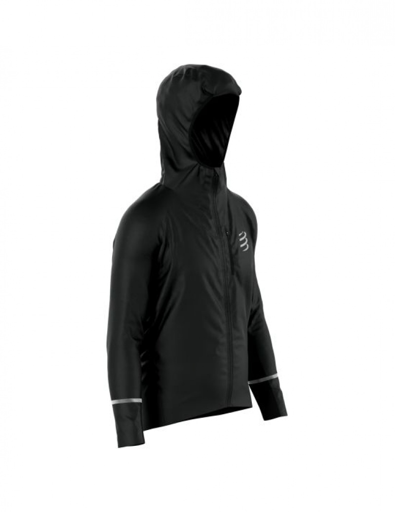 Compressport Thunderstorm Waterdichte 25/75 Jacket Jassen Heren Zwart | UJEFDQ032