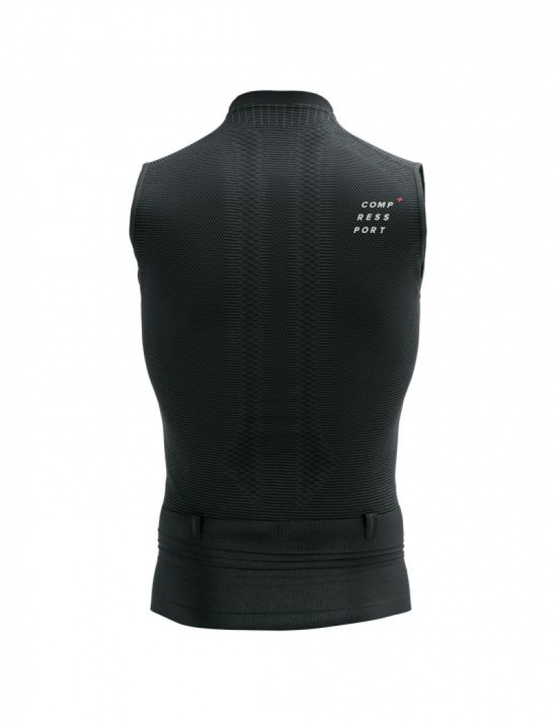 Compressport Trail Postural Tank Top M T-shirts Heren Zwart | EHDGRZ521