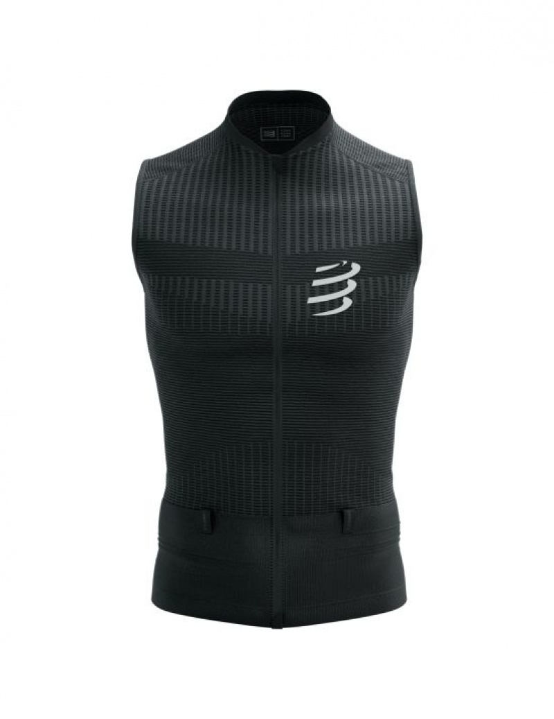 Compressport Trail Postural Tank Top M T-shirts Heren Zwart | EHDGRZ521