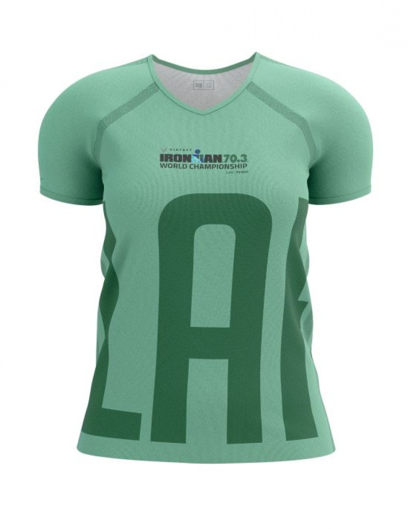 Compressport Training SS Tshirt W T-shirts Dames Gekleurd | QYNAOX685