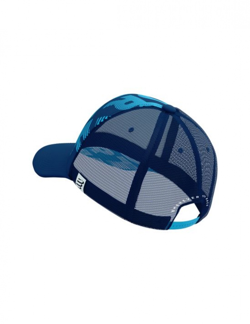 Compressport Trucker Cap Caps Dames Blauw | AIEXRB078