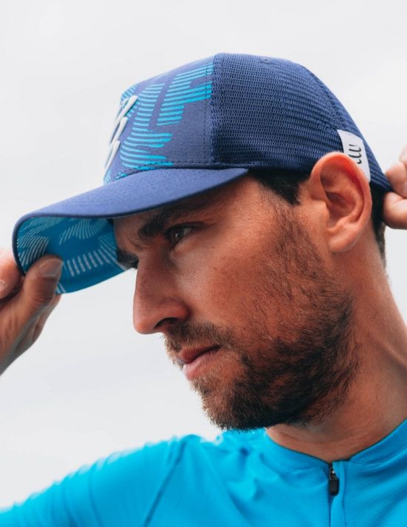 Compressport Trucker Cap Caps Unisex Blauw | SYMUVN749