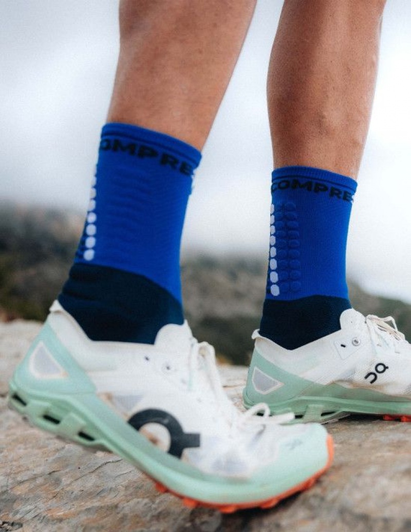 Compressport Ultra Trail Socks V2.0 Hardloopsokken Heren Blauw | RZIKMQ147