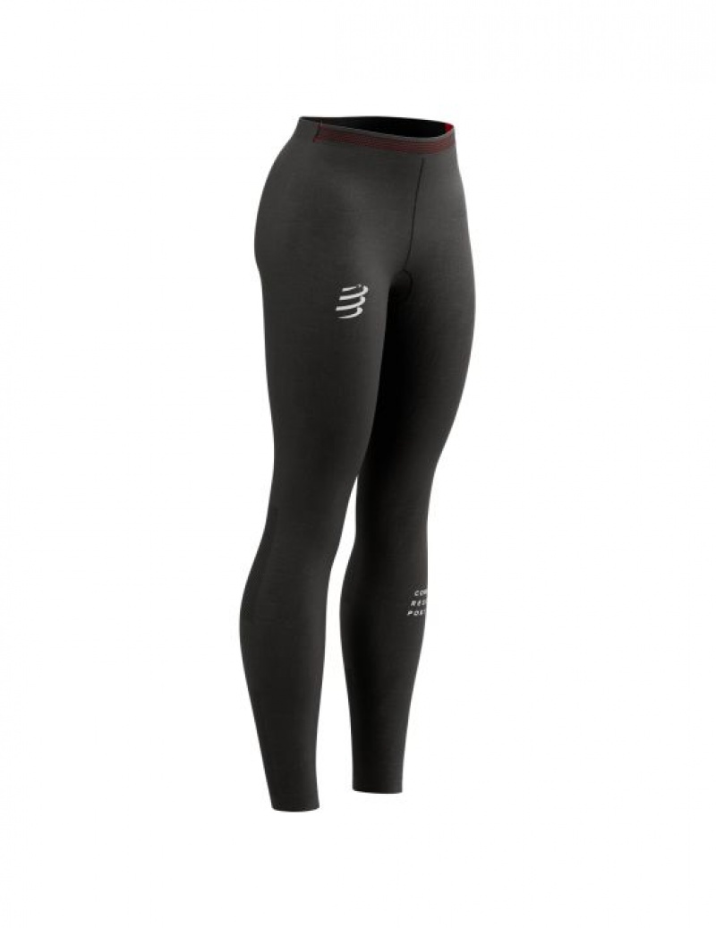 Compressport Under Control Full Tight W Leggings Dames Zwart | UQILDF596