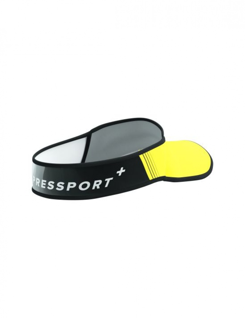 Compressport Visor Ultralight Caps Unisex Geel Zwart | JGQHDW842