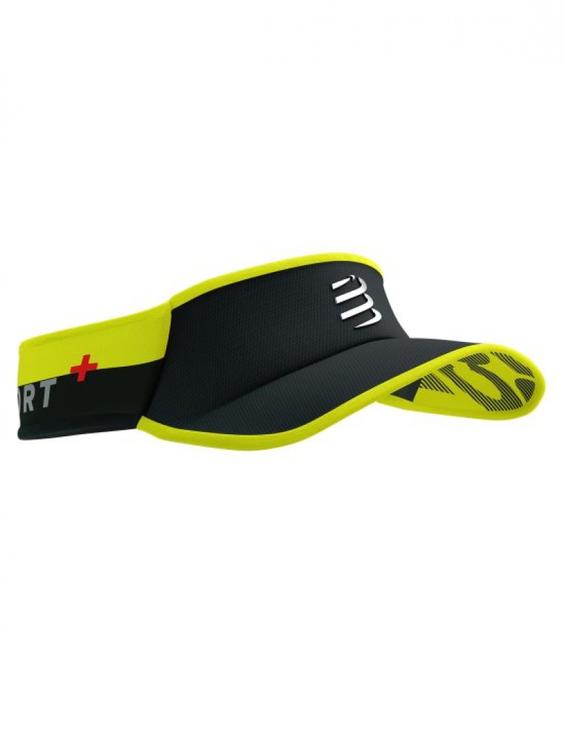 Compressport Visor Ultralight Flash Accessoires Heren Zwart Geel | LBHVRJ245