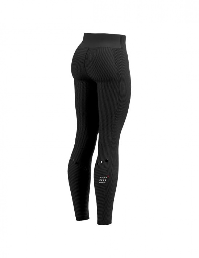 Compressport Winter Trail Under Control Full Tights W Korte Broek Unisex Zwart | RSPXHM419