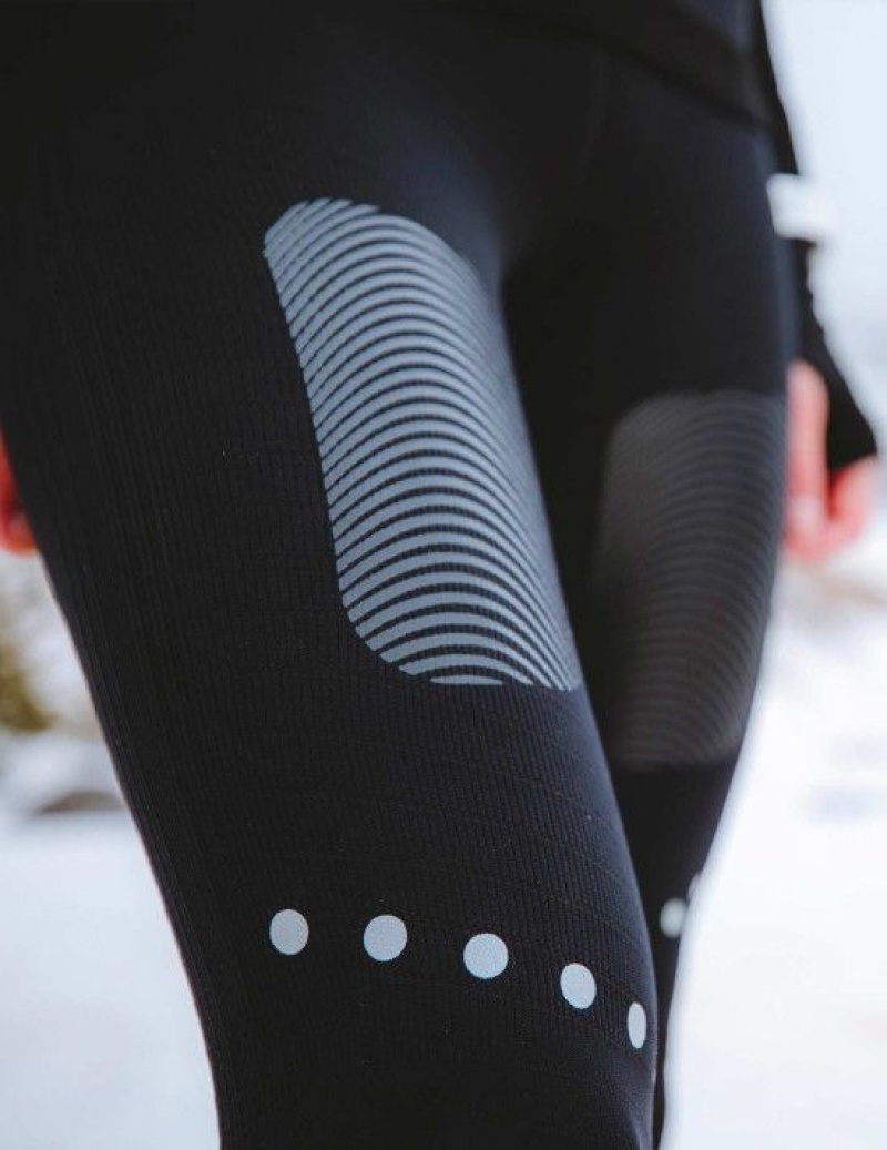 Compressport Winter Trail Under Control Full Tights W Korte Broek Unisex Zwart | RSPXHM419