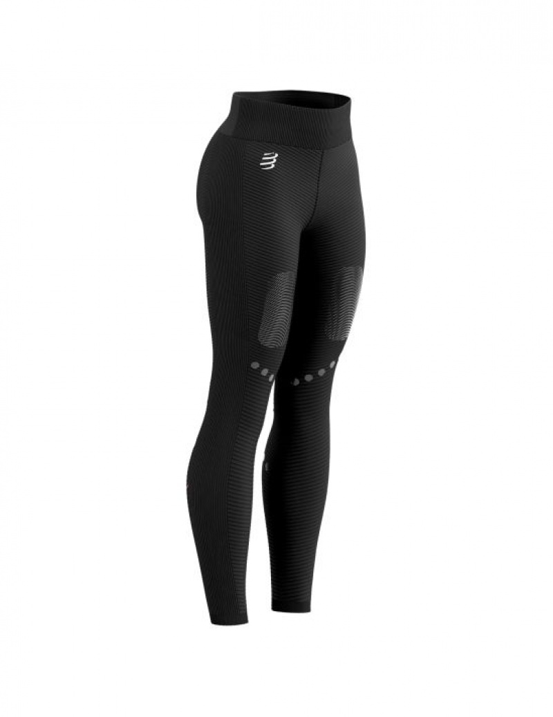 Compressport Winter Trail Under Control Full Tights W Korte Broek Unisex Zwart | RSPXHM419