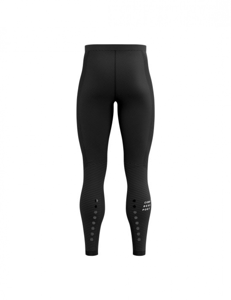 Compressport Winter Trail Under Control Full Tights M Korte Broek Unisex Zwart | NZUJCO021